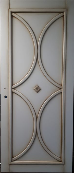 Межкомнатная дверь в профиле массив (эмаль с патиной) Нальчик